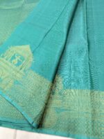 Pure Kanchipuram Pink Silk Saree (31) - Image 3