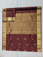 Pure Kanchipuram Pink Silk Saree (32) - Image 3