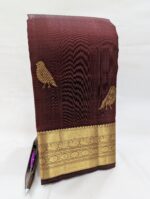 Pure Kanchipuram Pink Silk Saree (32) - Image 2