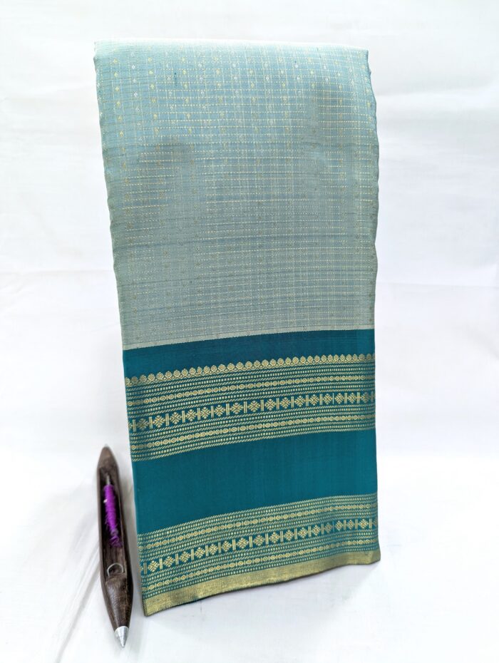 Pure Kanchipuram Pink Silk Saree (33) - Image 2