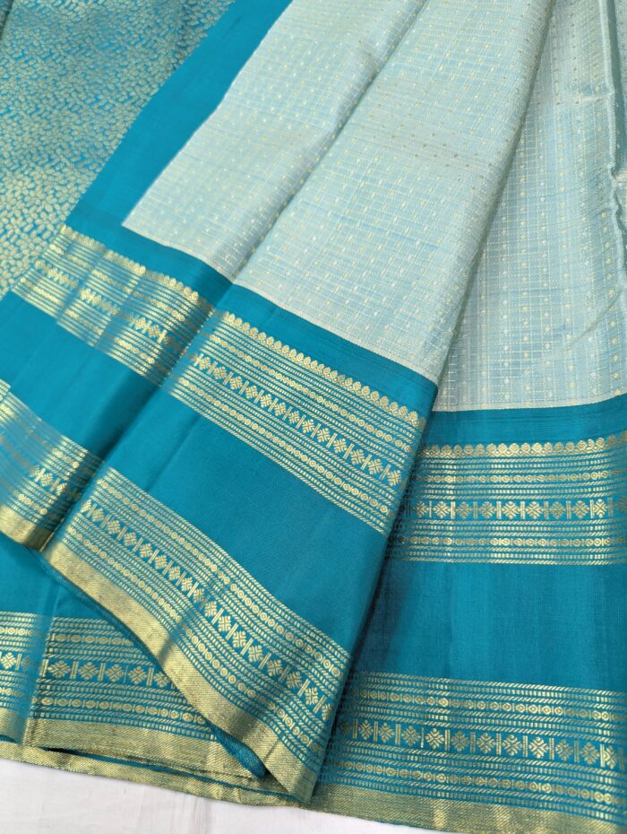 Pure Kanchipuram Pink Silk Saree (33) - Image 3
