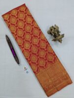 Pure Red with Golden Kanchipuram Silk Saree (42)