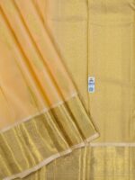 Pure Light Beige with Golden Kanchipuram Silk Saree (40) - Image 3