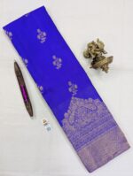Pure Blue with Golden Kanchipuram Silk Saree (44)