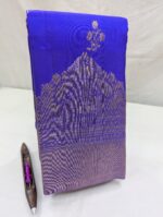 Pure Blue with Golden Kanchipuram Silk Saree (44) - Image 2