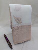 Pure Off-white with Golden Kanchipuram Silk Saree (46) - Image 4