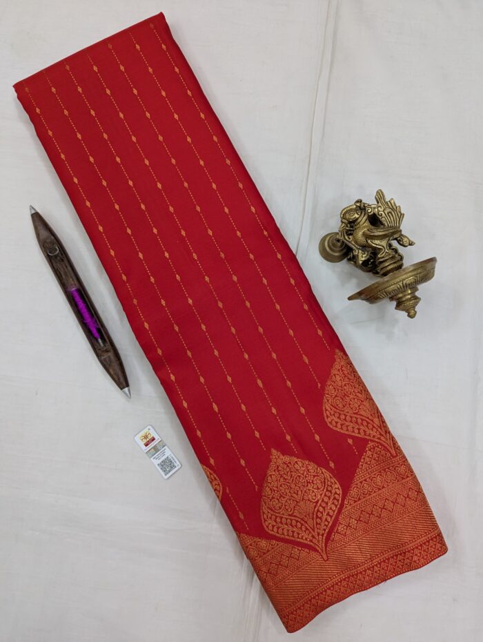 WhatsApp Image 2025-08-05 at 17.51.14_1395bfb8 Pure Red with Golden Kanchipuram Silk Saree (51) - Image 1