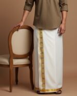 Kerala Handloom Kasavu Dhoti