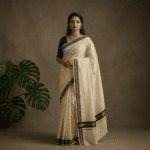 Kerala Handloom Set Mundu with Gold Borders (18)