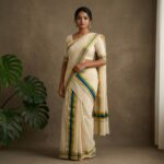 Kerala Handloom Set Mundu with Multicolor Borders (20)