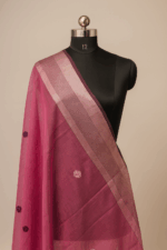 Dark Pink Hand Embroidery Dupatta (10) - Image 2