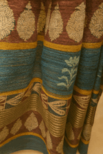 Heritage Print Jute Silk Saree - Image 3