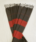 Black and Red Balaramapuram Cotton Saree (3) - Image 3