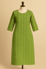 Green Handloom Cotton Kurta