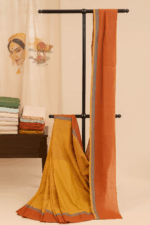 Yellow and Red Balaramapuram Cotton Saree (6)