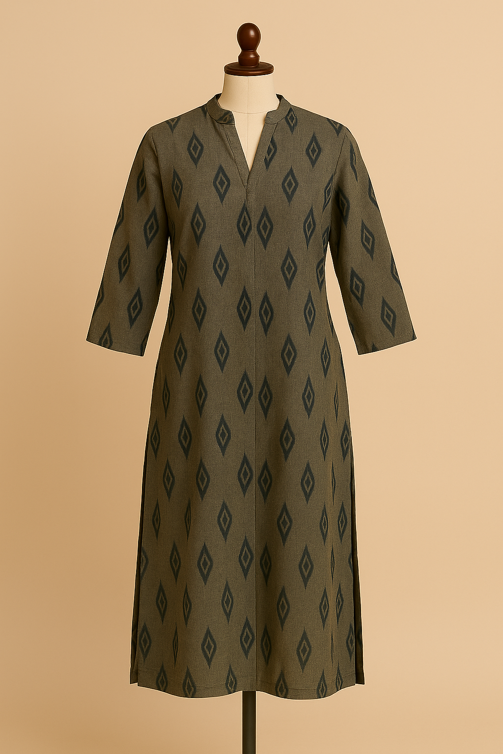 890cf02d-a71a-42c0-bcde-b3f7eea1b3b4 Handloom Cotton Kurta - Image 1