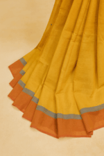 Yellow and Red Balaramapuram Cotton Saree (6) - Image 2