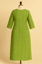 Green Handloom Cotton Kurta - Image 2