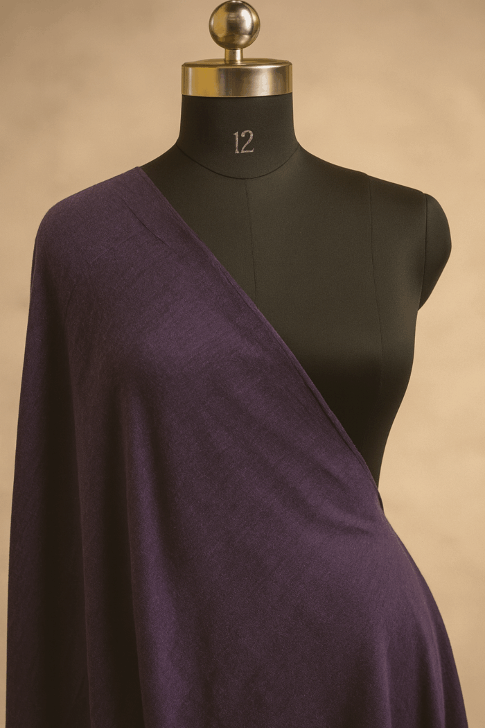 Violet Hand Embroidery Dupatta (9) - Image 2