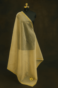 Golden Zari Organza Dupatta (5)