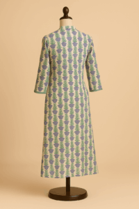 Floral Printed Cotton Kurta - Image 2