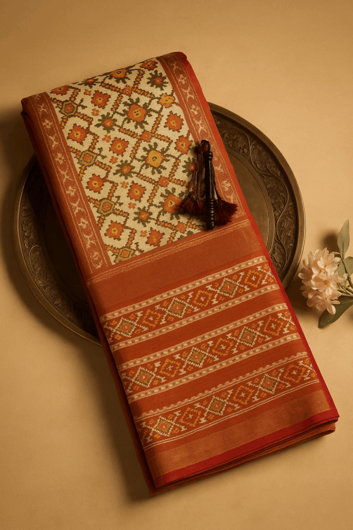 09b37de4-a700-489f-a4a3-2217e05d924d Pochampally Ikkat Silk Saree (2) - Image 1