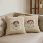 Jolly Santa Crochet Cushion Cover (16*16 inches)