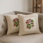 Jolly Santa Crochet Cushion Cover (16*16 inches)