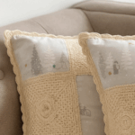 Handcrafted Winter Glow Crochet Cushion Cover (16×16 inches) - Image 2