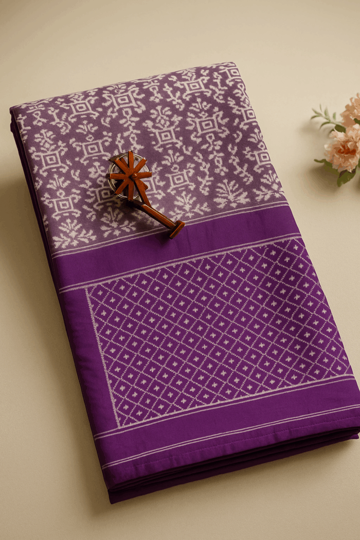 22a7acd5-9f17-428c-bf50-027a35e75ae0 Pochampally Ikkat Silk Saree (17) - Image 1