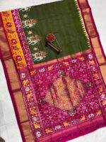 Pochampally Ikkat Silk Saree (6) - Image 2