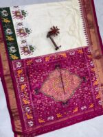 Pochampally Ikkat Silk Saree (7) - Image 2