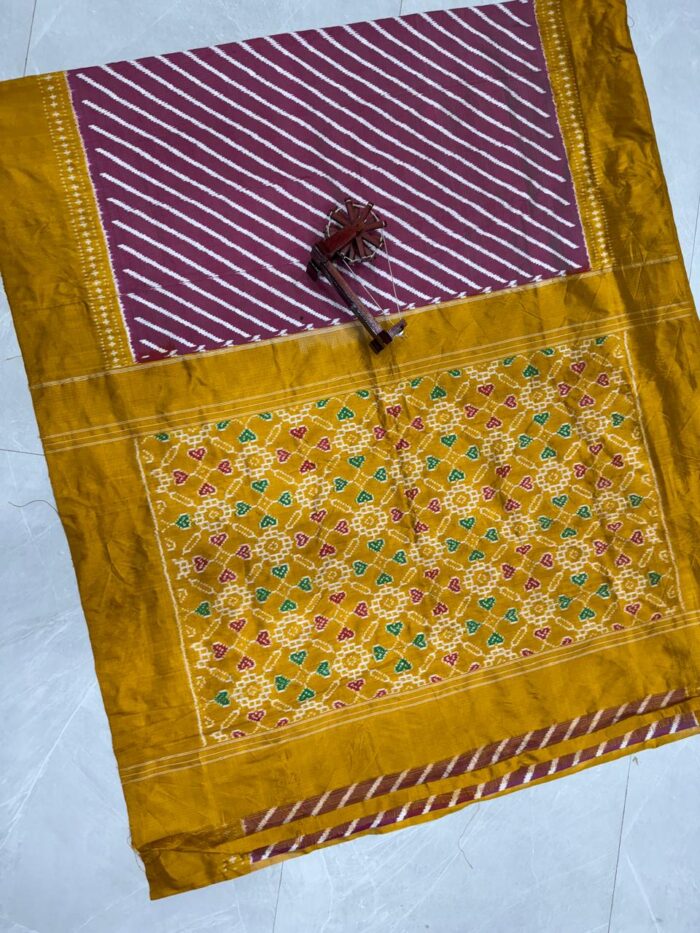 Pochampally Ikkat Silk Saree (12) - Image 2