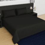 Premium 400 TC Cotton Striped Bedsheet with 2 Pillow Covers (18)