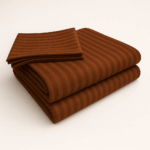 Premium 400 TC Cotton Striped Bedsheet with 2 Pillow Covers (16) - Image 3