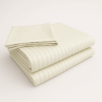 Premium 400 TC Cotton Striped Bedsheet with 2 Pillow Covers (21) - Image 3