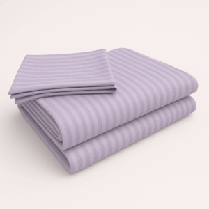 Premium 400 TC Cotton Striped Bedsheet with 2 Pillow Covers (25) - Image 3