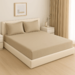 Premium 400 TC Plain Cotton Bedsheet with 2 Pillow Covers (9) - Image 2