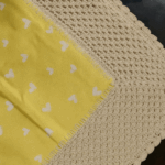 Handcrafted Sunny Heart Crochet Cushion Cover (18×18 inches) - Image 2