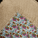 Handcrafted Yellow Floral Crochet Cushion Cover (18×18 inches) - Image 2