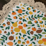 Handcrafted Citrus Charm Crochet Cushion Cover (18×18 inches) - Image 2