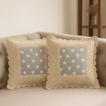 Handcrafted Starry Night Crochet Cushion Cover