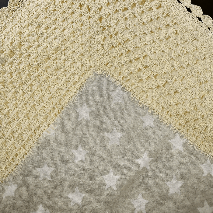 Handcrafted Starry Night Crochet Cushion Cover - Image 2