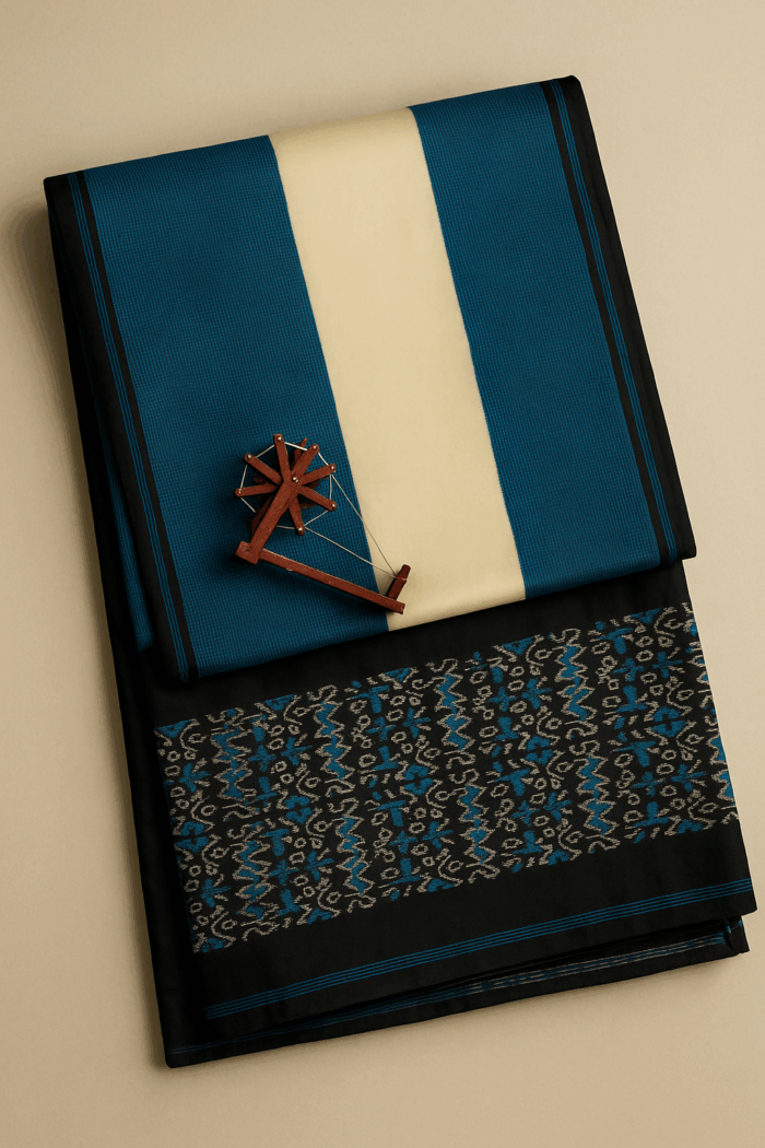 cf411cda-89bf-449d-9969-8fd161a72db5 Pochampally Ikkat Silk Saree (23) - Image 1