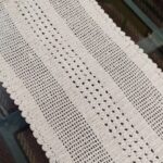 Handcrafted Classic Ivory Crochet Runner (80 x 14 inches) - Image 2