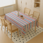 Handwoven Cotton Multicolour Striped tablecloth (1)
