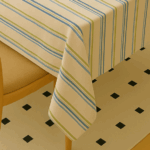 Handwoven Cotton Multicolour Striped tablecloth (11) - Image 2