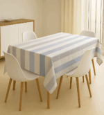 Handwoven Cotton Multicolour Striped tablecloth (12) - Image 2