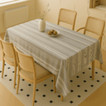 Handwoven Cotton Multicolour Striped tablecloth (13)