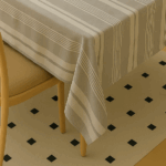 Handwoven Cotton Multicolour Striped tablecloth (13) - Image 2